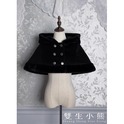 Twin Bears The Misty Feast of Black Fog Short Cape(1st Pre-Order/Full Payment Without Shipping)
